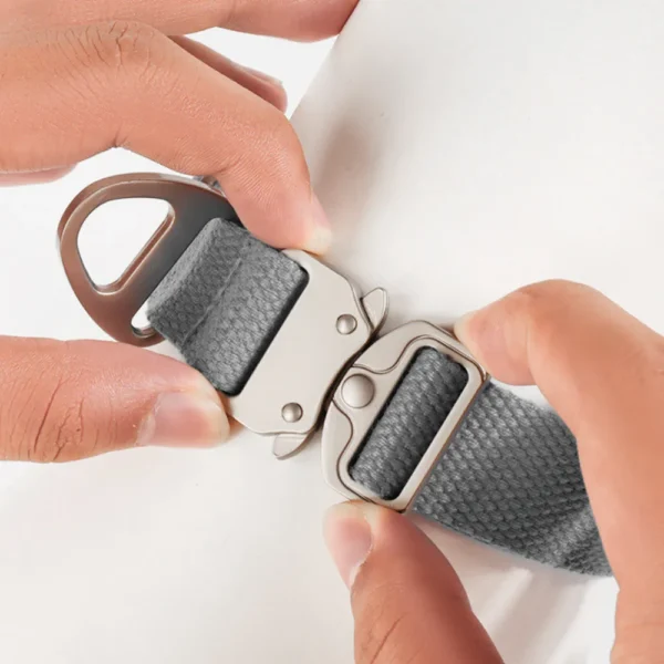 dchwm0148948-02.webp Adjustable Polyester Cotton Collar with Light-Alloy Buckle – product view 2