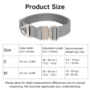 dchwm0148948-06.webp Adjustable Polyester Cotton Collar with Light-Alloy Buckle – product view 6