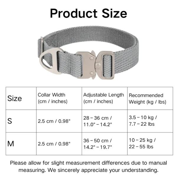 dchwm0148948-06.webp Adjustable Polyester Cotton Collar with Light-Alloy Buckle – product view 6