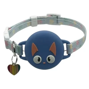 Silicone Airtag Holder Adjustable Cat Pet Collar