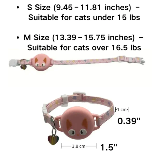 dchwm0170460-06.webp Silicone Airtag Holder Adjustable Cat Pet Collar – product view 6