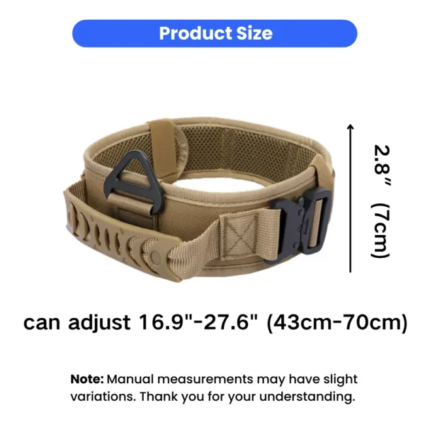 dchwm0176422-03.webp Double Metal Buckle Outdoor Dog Collar Tactical Quick Release Shock Absorb – product view 3