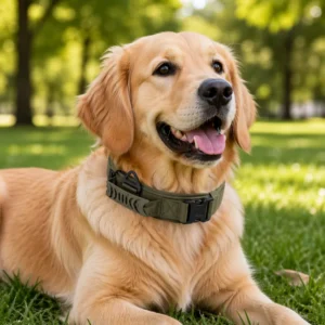 dchwm0176422-05.webp Double Metal Buckle Outdoor Dog Collar Tactical Quick Release Shock Absorb – product view 5
