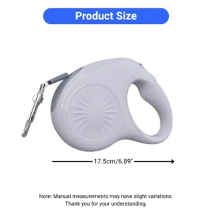 dchwm0193747-02.webp Innovative Retractable 5m Nylon Strong Control Dog Leash – product view 2