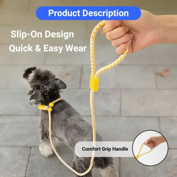 dchwm0193870-05.webp Durable Adjustable Nylon Integrated Anti Pull Dog Leash – product view 5