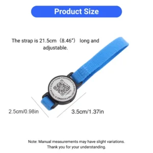 dchwm0204595-04.webp QR Pet ID Tag Polyester PP Lightweight Digital Identification Plate for Dog and Cat Collars – product view 4