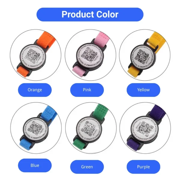 dchwm0204595-05.webp QR Pet ID Tag Polyester PP Lightweight Digital Identification Plate for Dog and Cat Collars – product view 5