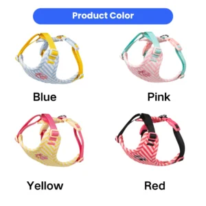 Summer 4 Color Option Pet Harness and Leash Set – product view 2