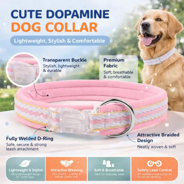 dchwm0224745-04.webp 4 Color Option Cat & Dog Summer Dopamine Collar – product view 4