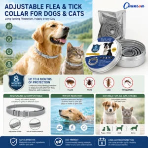 Adjustable Flea and Tick Protection Collar for Dogs and Cats – product view 4