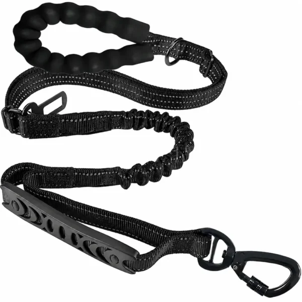 dchwm0258663-01.webp Heavy Duty Shock-Absorbing Dog Leash with Car Seat Belt Clip