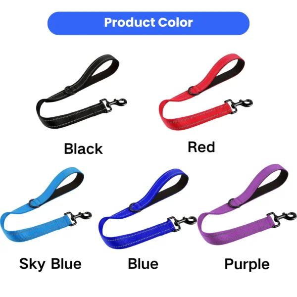 dchwm0258849-02.webp Nylon Dog Traffic Leash with Padded Handle – product view 2