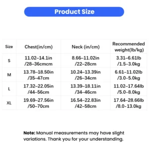 Floral Shock-Absorbing Dog Harness and Leash Set for Small and Medium Dog – product view 3