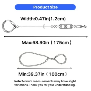 dchwm0260624-03.webp Adjustable Anti-Choke Dog Slip Lead Leash – product view 3