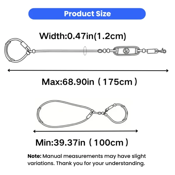dchwm0260624-03.webp Adjustable Anti-Choke Dog Slip Lead Leash – product view 3