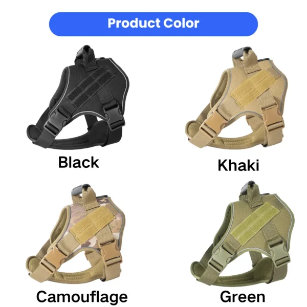dchwm0262917-02.webp Heavy Duty Tactical Dog Harness for Medium and Large Dogs – product view 2