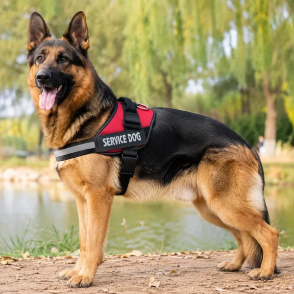 dchwm0263015-05.webp Adjustable Reflective Dog Harness for Medium and Large Dogs – product view 5