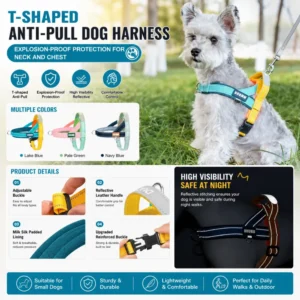 dchwm0263123-04.webp Adjustable Reflective Anti-Pull Dog Harness for Small and Medium Dogs – product view 4