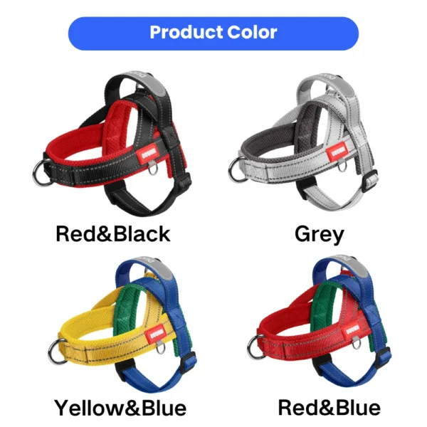 dchwm0263445-02.webp Reflective Saddle Style Dog Harness for Small and Medium Dogs – product view 2
