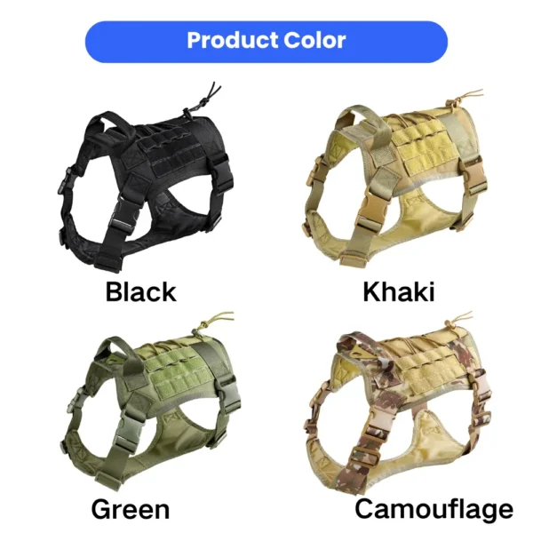 dchwm0263650-02.webp Tactical Dog Harness for Medium and Large Dogs – product view 2