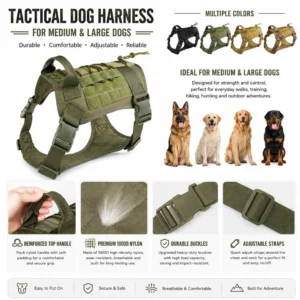 dchwm0263650-04.webp Tactical Dog Harness for Medium and Large Dogs – product view 4