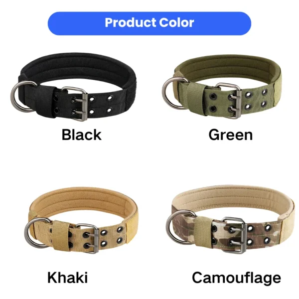 dchwm0263760-02.webp Heavy Duty Tactical Dog Collar with Soft Padding – product view 2