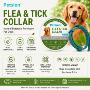 dchwm0266117-04.webp Natural Flea and Tick Collar for Dogs with Botanical Oils Pack – product view 4