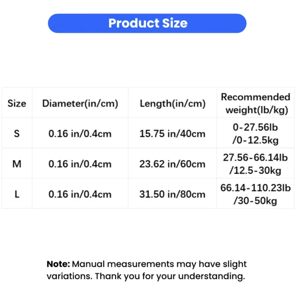 dchwm0272684-03.webp Shock Absorbing Anti-Pull Steel Cable Dog Slip Lead Collar 3 Colors Assorted – product view 3