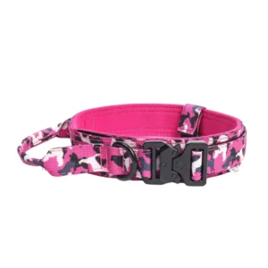 Heavy-Duty Camouflage Anti-Pull Dog Collar with Padded Comfort 3 Colors Assorted | Wholesale Dog Collars