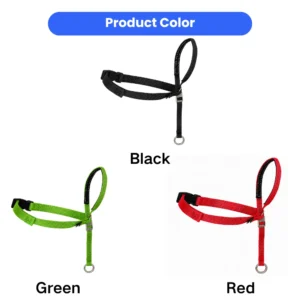 dchwm0294053-02.webp Adjustable Padded No Pull Dog Head Halter with 1.5m Leash for Walking 3 Colors Assorted – product view 2