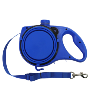 3 in 1 Portable Dog Leash with Water Bowl and Bag Dispenser