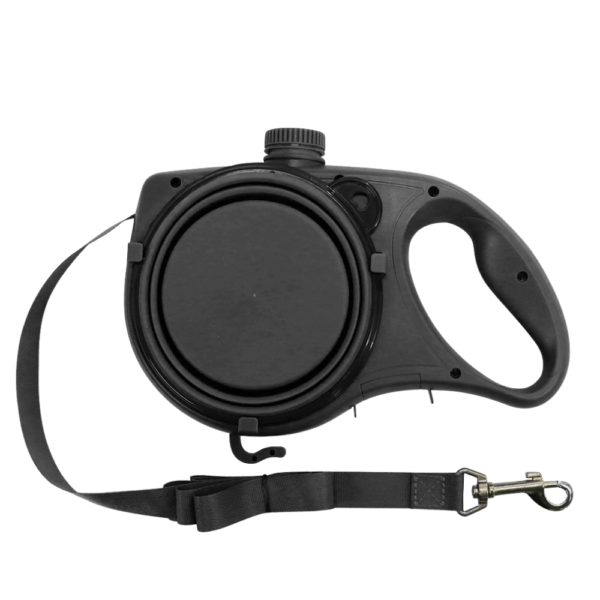 dchwm0300492-07.png 3 in 1 Portable Dog Leash with Water Bowl and Bag Dispenser – product view 7
