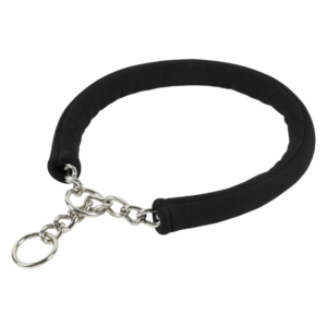 Padded Stainless Steel Chain Dog Collar for Training and Walking | Wholesale Dog Collars