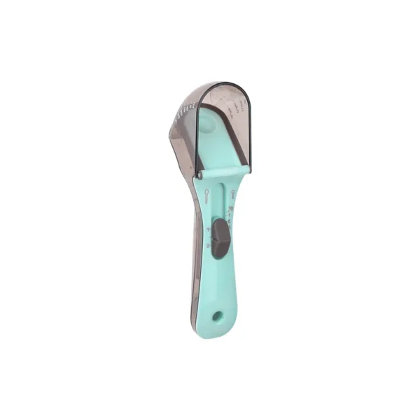 Adjustable Pet Food Scoop with Measuring Scale, Dog & Cat Food Portion Control