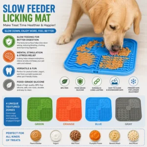 Dog Silicone Slow Feeder Licking Mats – product view 4