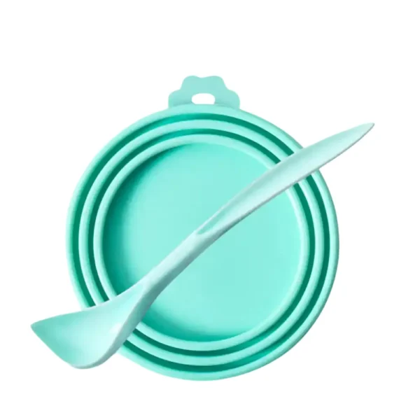 Silicone Can Covers Spoon Set Dog and Cat Can Tops