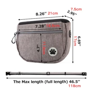 Portable Durable Pet Training Waist Bag for Walks and Training – product view 2