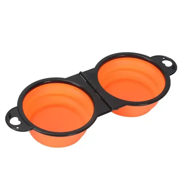 Silicone Collapsible Stable Dog Travel Bowls Pet Food Water Feeder