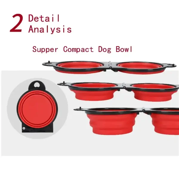dfwwm0033217-02.webp Silicone Collapsible Stable Dog Travel Bowls Pet Food Water Feeder – product view 2