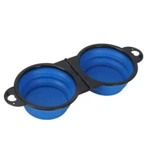 Silicone Collapsible Stable Dog Travel Bowls Pet Food Water Feeder – product view 3