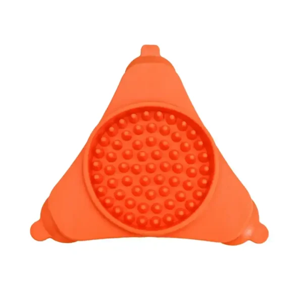 Cross Border Pet Triangular Licking Pad with Silicone Suction Cups