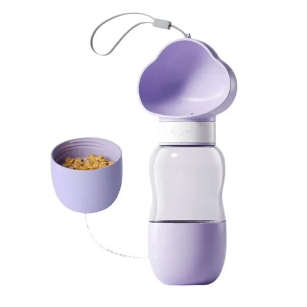 Cute Cloud Portable Pet Food Storage Dog Travel Water Bottle