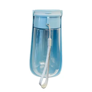 450ml Curved Wide Mouth Design Portable Foldable Dog Water Bottle