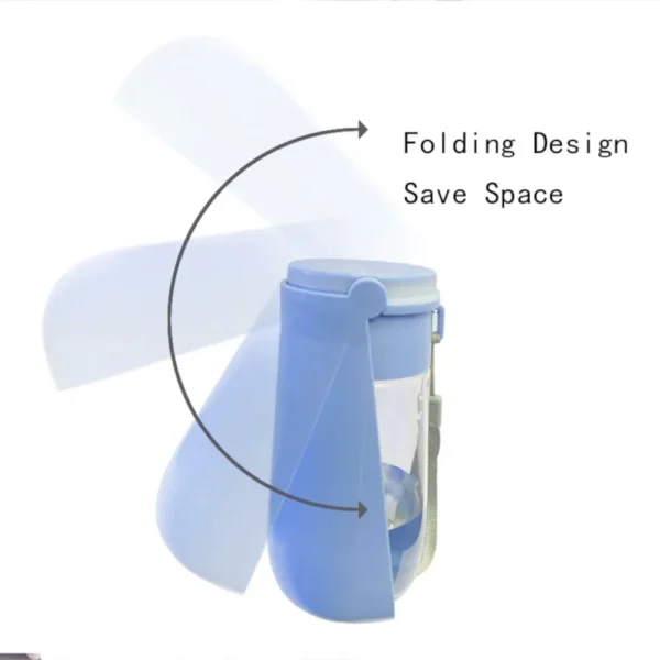 dfwwm0037600-03.webp 450ml Curved Wide Mouth Design Portable Foldable Dog Water Bottle – product view 3