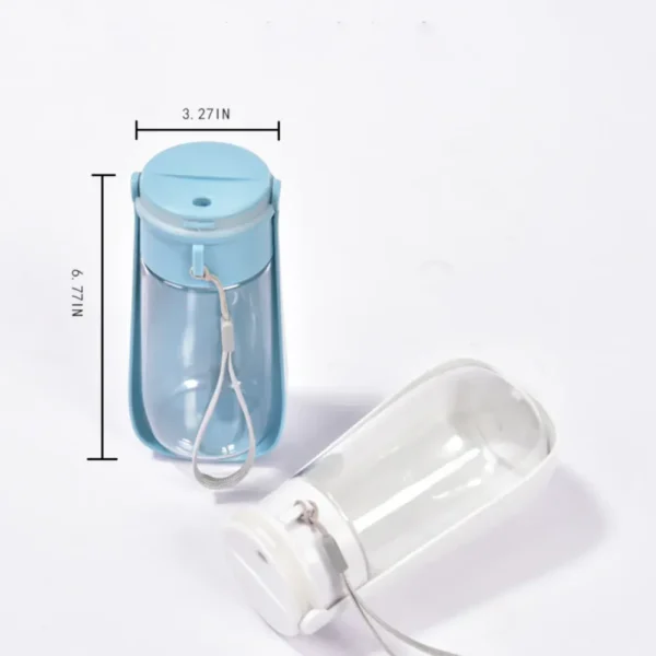 dfwwm0037600-07.webp 450ml Curved Wide Mouth Design Portable Foldable Dog Water Bottle – product view 7
