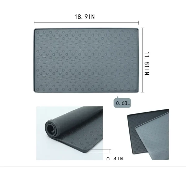 dfwwm0041107-02.webp Paw Pattern Silicone Pet Food Mat Waterproof Anti-Slip Dog Placemat Bowl Mats – product view 2