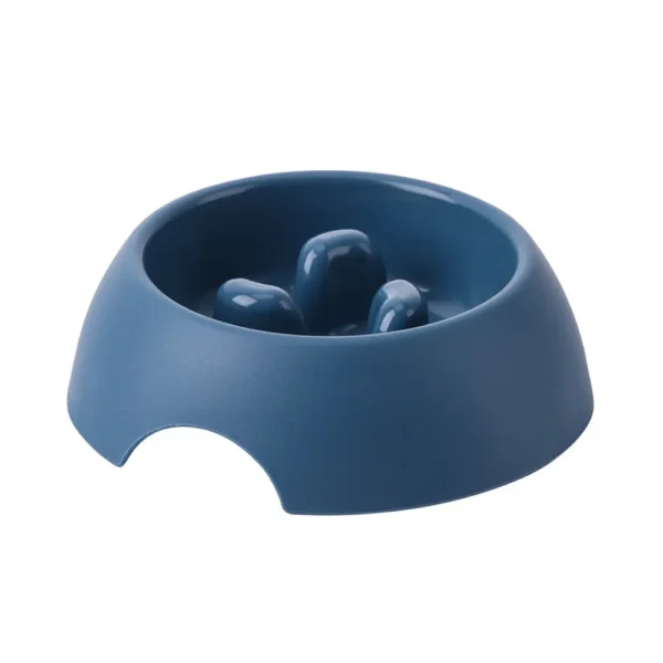 Pet Cat Food Dish Plastic PP Slow Eating Dog Bowl