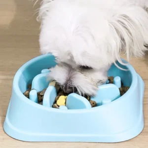 Non Slip Bottom Plastic PP Material Pet Cat Dog Slow Feeder Bowl – product view 3