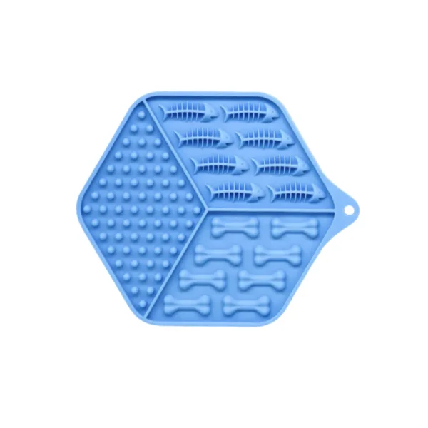 Silicone Pet Slow-Feeding Plate with Suction Cup Anti-Choking Licking Mat