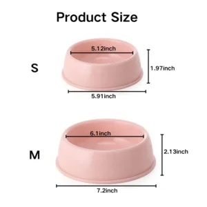 Candy Color Eco-Friendly PP Material Dog Bowl – product view 4